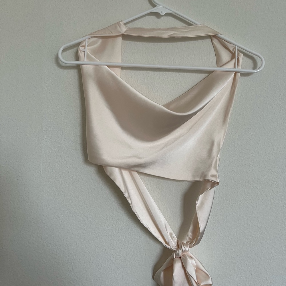 satin halter top